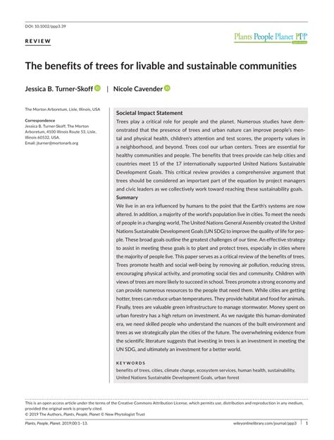The benefits of trees for livable and sustainable communities.